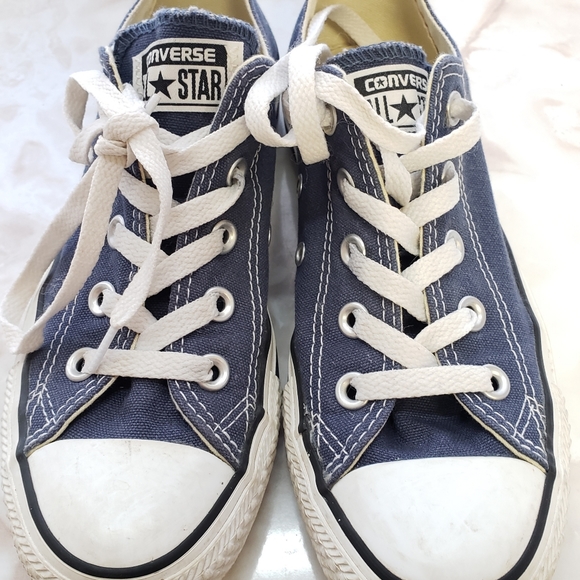 BLUE CONVERSE ALL STAR WOMENS SNEAKERS SIZE 6 - Picture 1 of 5